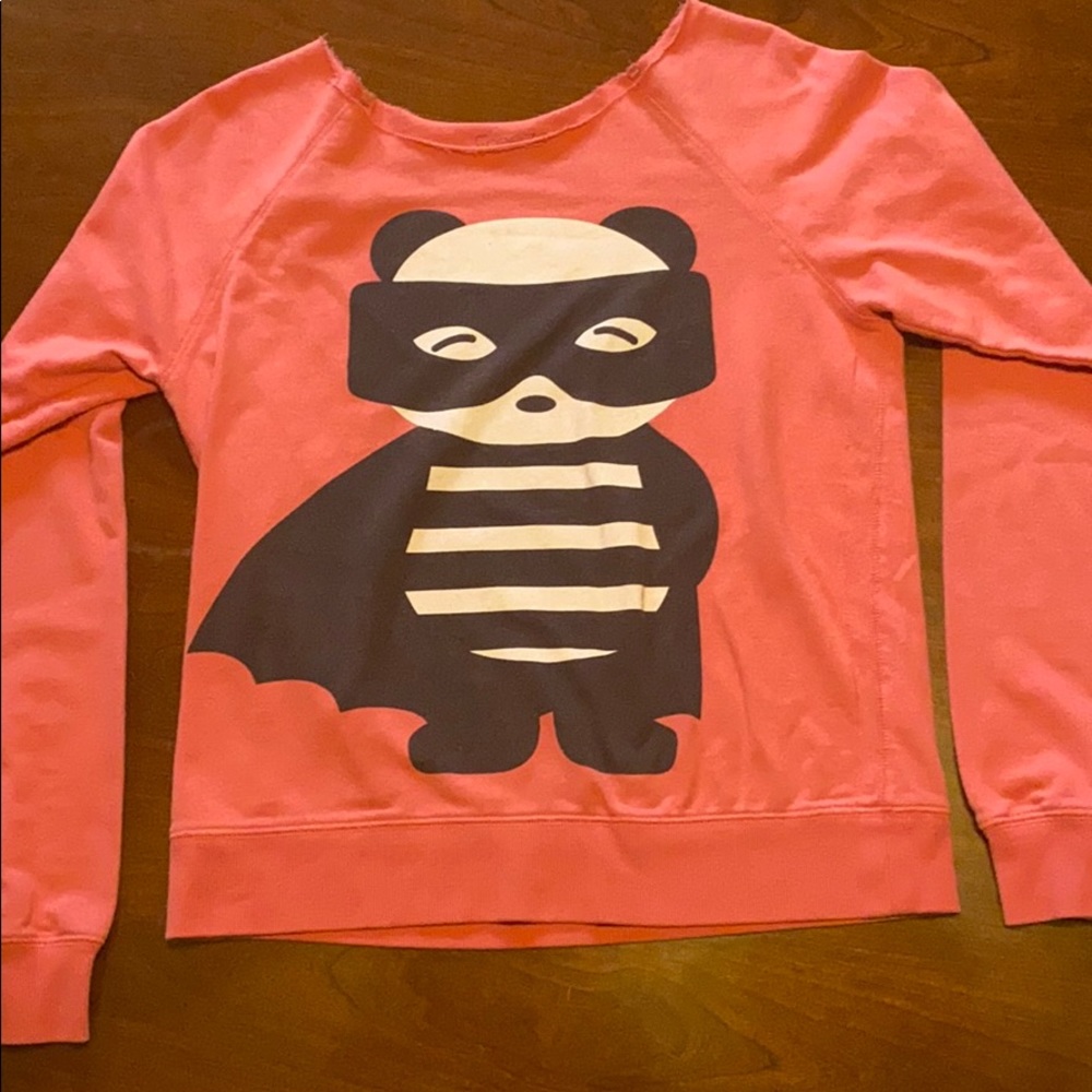 Cute Peachy Pink Panda sweater